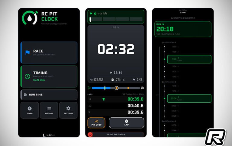 Aplicativo RC Pit Clock para Android para Nitro Racing