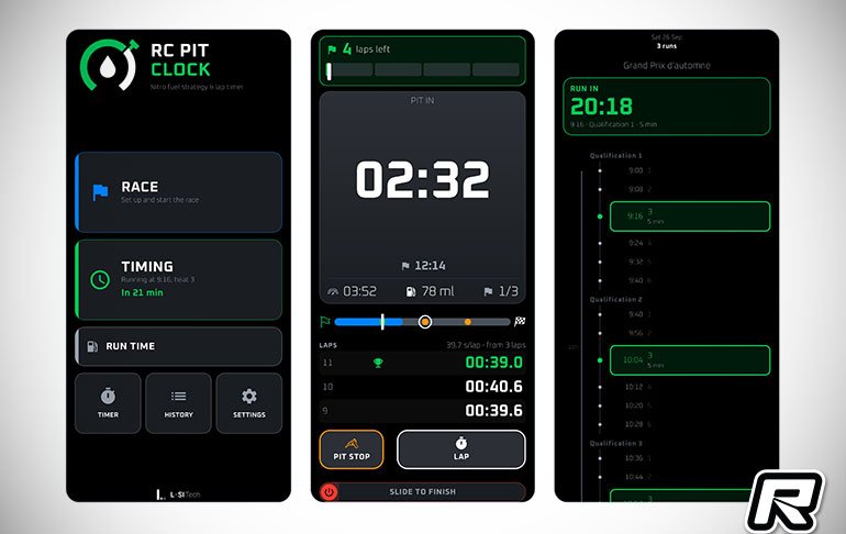 Aplicativo RC Pit Clock para Android para Nitro Racing