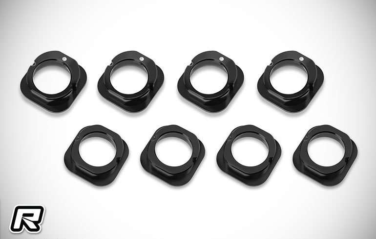 T-Works RC8B4.2 Conjunto de Inserção de Diferença da Caixa de Engrenagem Alu